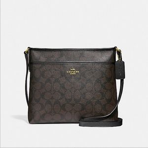 Coach Croosbody Signature Canvas AUTHENTIC F58297